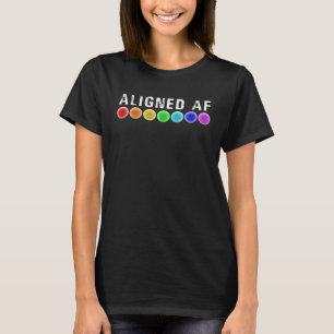 T-shirt Chakras AF alignés Citation de yoga Méditation Re