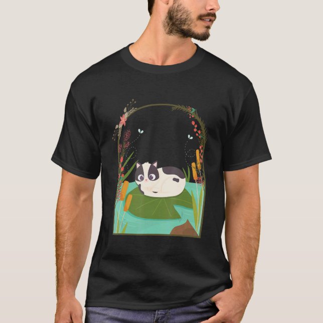 T-shirt Chalet forestier félin (Devant)