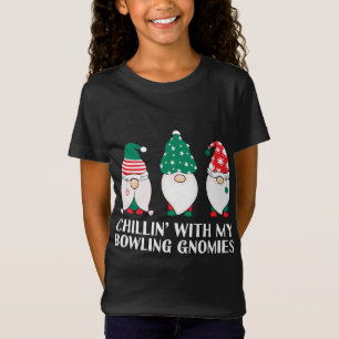 T-Shirt Chaleur Avec Mes Gnomies De Bowling PJ Gnome Drôle