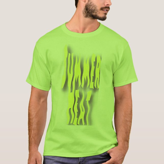 T-shirt Chaleur d'été Hommes Lime (Devant)
