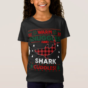 T-Shirt Chaleureux Snuggers Shark Amateurs Noël Vilain Req