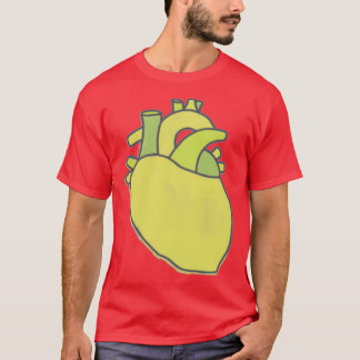T-shirt Chalk Anatomique Coeur Design Vert Pomme