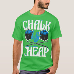 T-shirt Chalk Est Bon Marché 8Ball Pool Billard Joueur