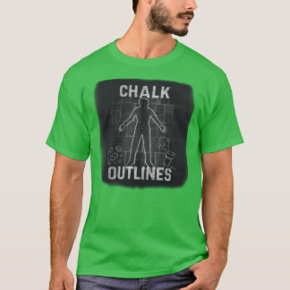 T-shirt Chalk Outlines Renegade Merch Hi Ren Gill Lyrics M