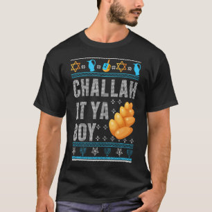 T-shirt Challah juive à Ya Boy Joyeux Hanukkah Chanukah C
