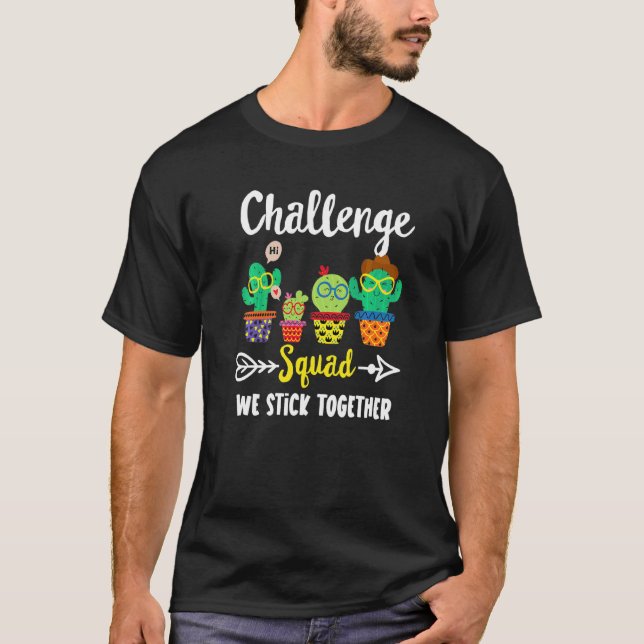 T-shirt Challenge Squad Cactus Team Challenge Cours (Devant)