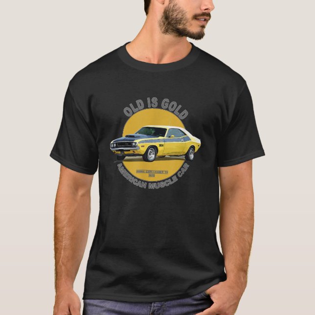 T-shirt Challenger TA American Muscle Car 60s les années 7 (Devant)