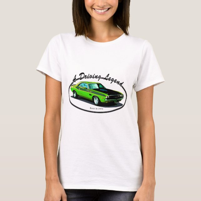 T-shirt Challengeur de 1970 Dodge (Devant)