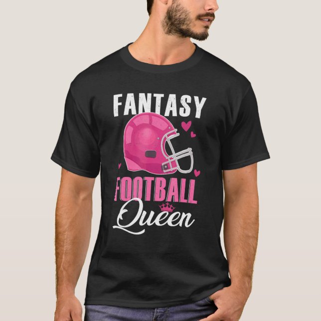 T-shirt Cham, gagnante de la couronne de football Queen fo (Devant)