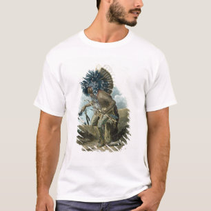 T-shirt Chaman de la tribu de Mandan dans le costume de