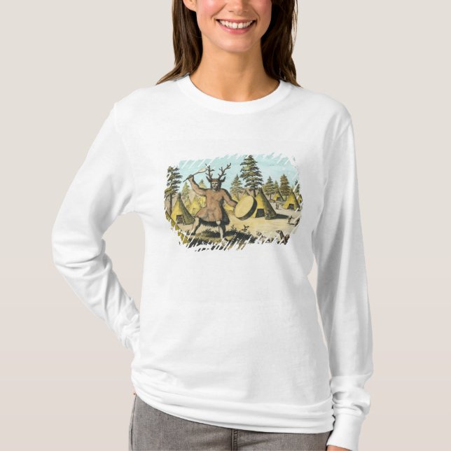 T-shirt Chaman de Natif américain (Devant)