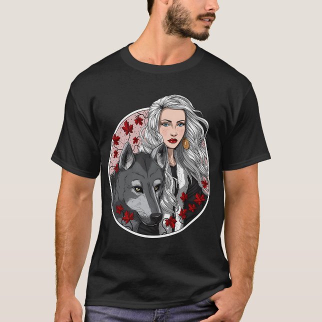 T-shirt Chaman loup (Devant)