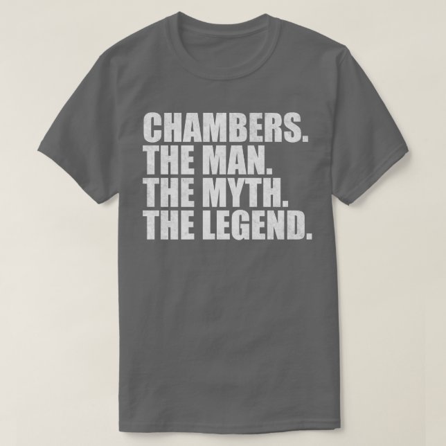 T-shirt Chambers Nom de famille Chambers Nom de famille Ch (Design devant)