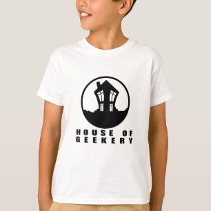 T-shirt Chambre de logo de Geekery + Nom