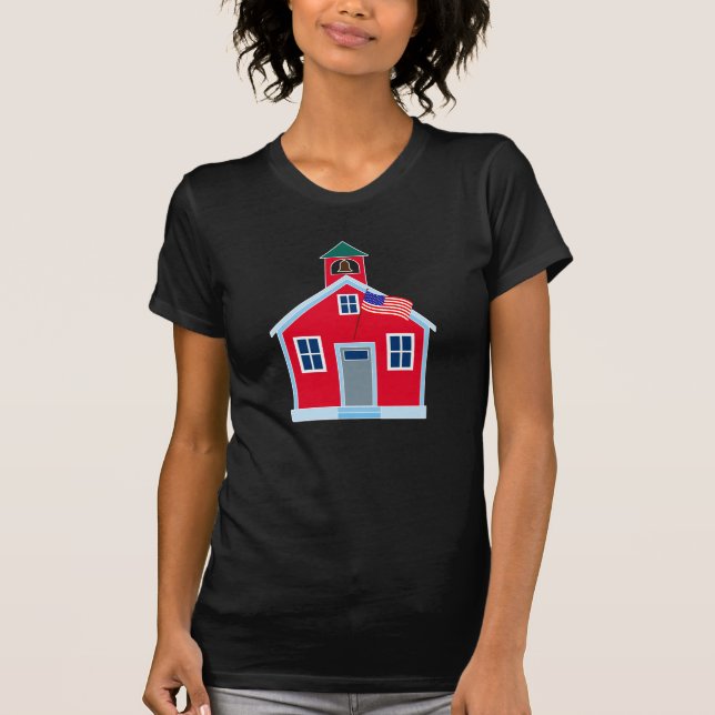 T-shirt Chambre rouge d'école (Devant)