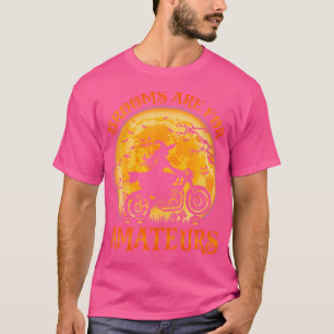 T-shirt Chambres Drôle Pour Amateurs Witch Motorbike Hal
