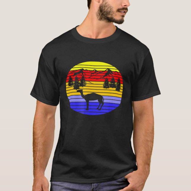 T-shirt Chameau couchant animal (Devant)
