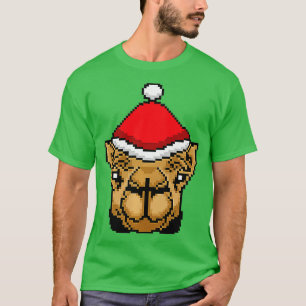 T-shirt Chameau Pixellit Noël Funny Camel Xmas Premiu