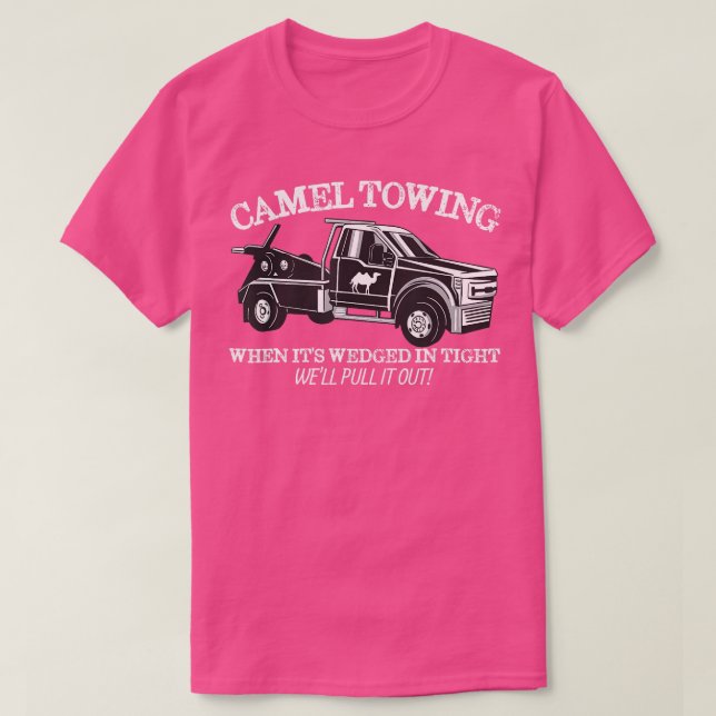 T-shirt Chameau remorquage Humour inapproprié Humour Adult (Design devant)