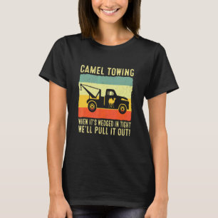 T-shirt Chameau Remorquage Rétro Adulte  Halloween  Humour