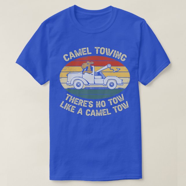 T-shirt Chameau Towing Il N'Y A Pas De Chauve Comme Un Cha (Design devant)