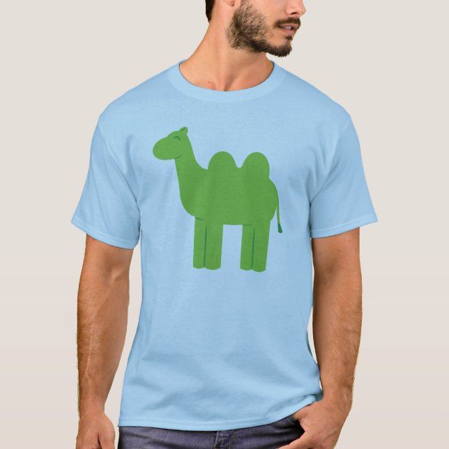 T-shirt Chameau vert mignon (Devant)