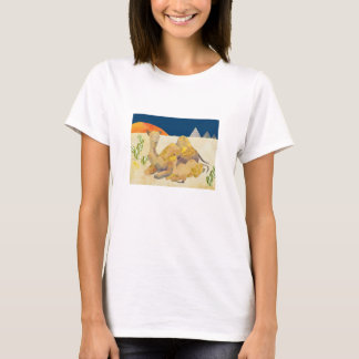 T-shirt Chameaux de mère et de bébé en Egypte