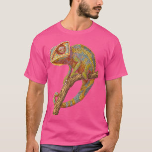 T-shirt Chameleon Animal Motif Artwork Chameleon