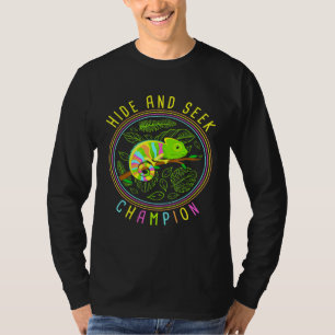 T-shirt Chameleon Cacher Et Chercher Champion Reptiles