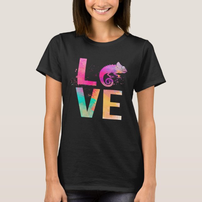 T-shirt Chameleon coloré Maman Chameleon (Devant)
