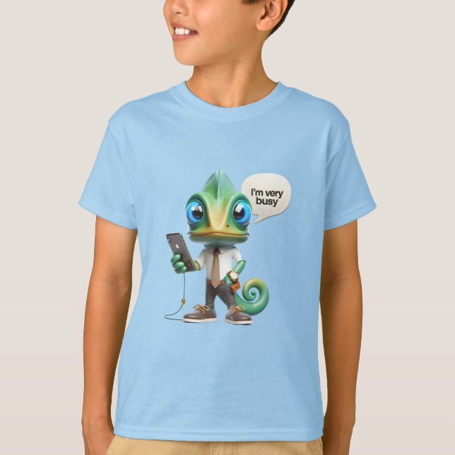 T-shirt Chameleon dans une Cravate (Devant)