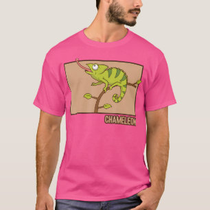 T-shirt Chameleon Doodle chinois Hanzi Panther Cham voilé