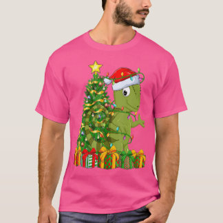T-shirt Chameleon Éclairage Xmas Arbre Correspondance Cham