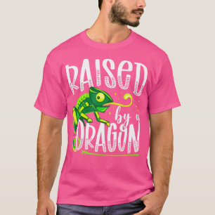 T-shirt Chameleon Élevé Par Un Dragon