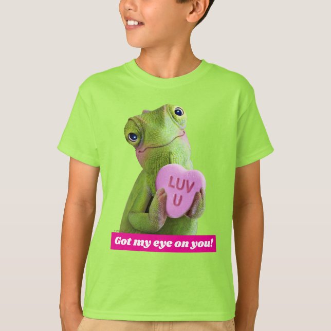 T-shirt Chameleon Heart (Luv U) (Devant)