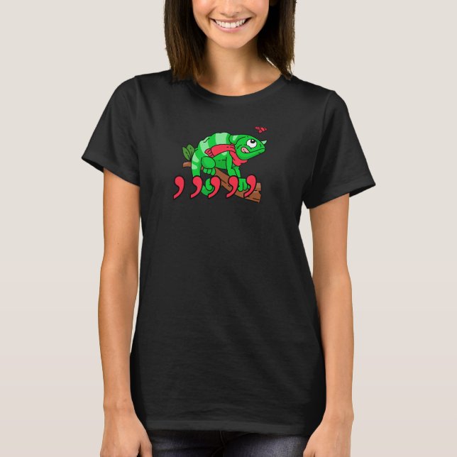 T-shirt Chameleon Komma Comma Chanson Chameleon Fans 2 (Devant)