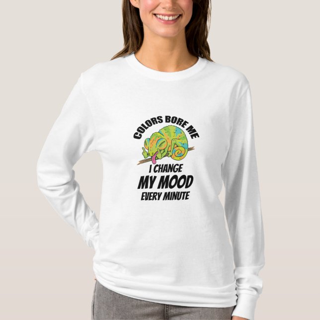 T-shirt Chameleon - Les couleurs sont ennuyeuses (Devant)