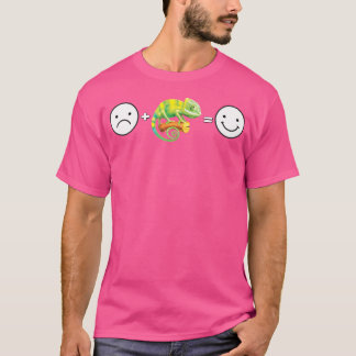 T-shirt Chameleon Lover Heureux Et Souriez Avec Chameleon
