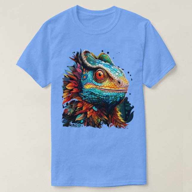 T-shirt Chameleon Rainbow (Design devant)