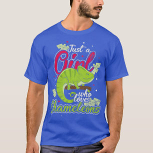 T-shirt Chameleon Reptile Girl Retro Chameleons
