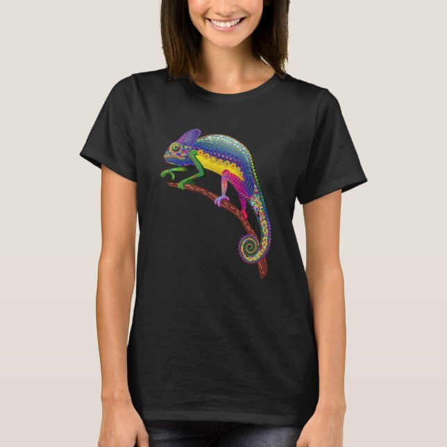 T-shirt Chameleon Reptile Keeper Herpetologist Animal (Devant)