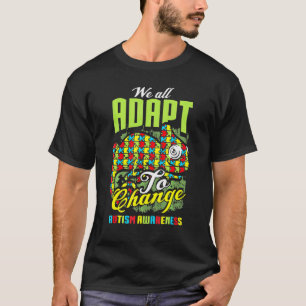 T-shirt Chameleon Sensibilisation sur l'autisme Autisme Ch