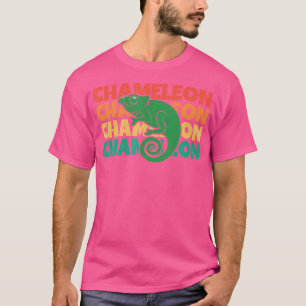 T-shirt Chameleon Texte Panther voilée Chamaeleonidae Cham