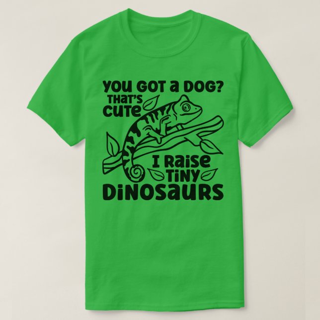 T-shirt Chameleon Tiny Dinosaur Chameleons (Design devant)