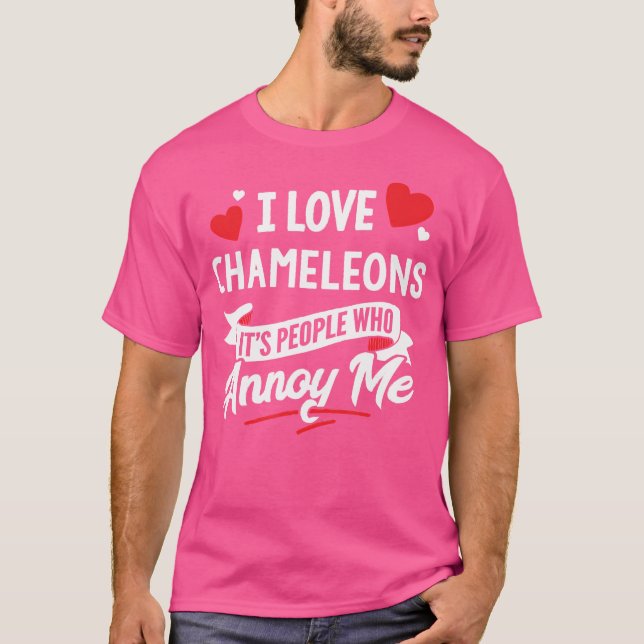 T-shirt Chameleons I Love Chameleons (Devant)