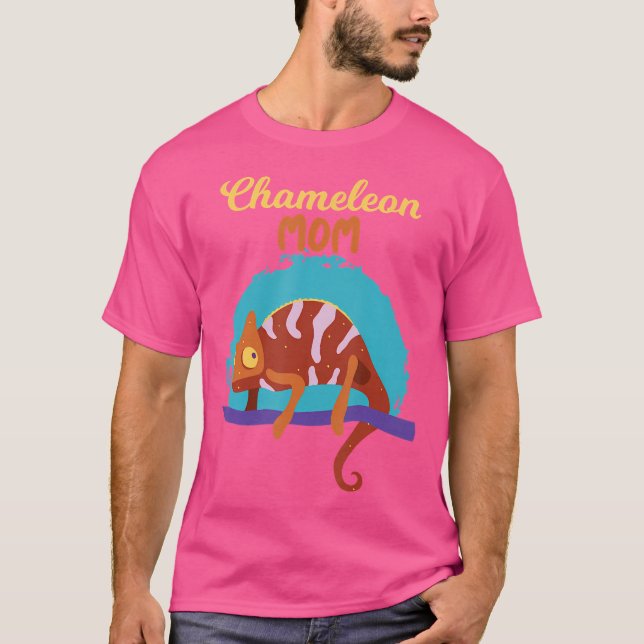 T-shirt Chameleons Maman Lizard Reptile Chameleons (Devant)