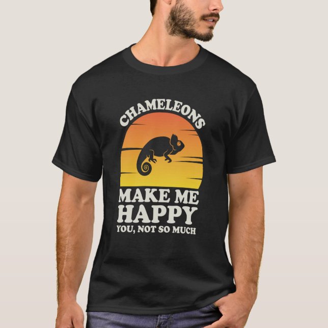 T-shirt Chameleons Me Rendre Joyeux Chameleon Clothes Cham (Devant)