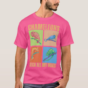 T-shirt Chameleons Vérifier Toutes Mes Boîtes Funny Chamel