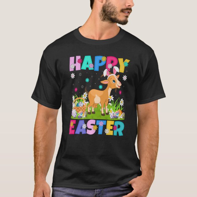 T-shirt Chamois Joyeux Bunny de Pâques Chamois dimanche de (Devant)