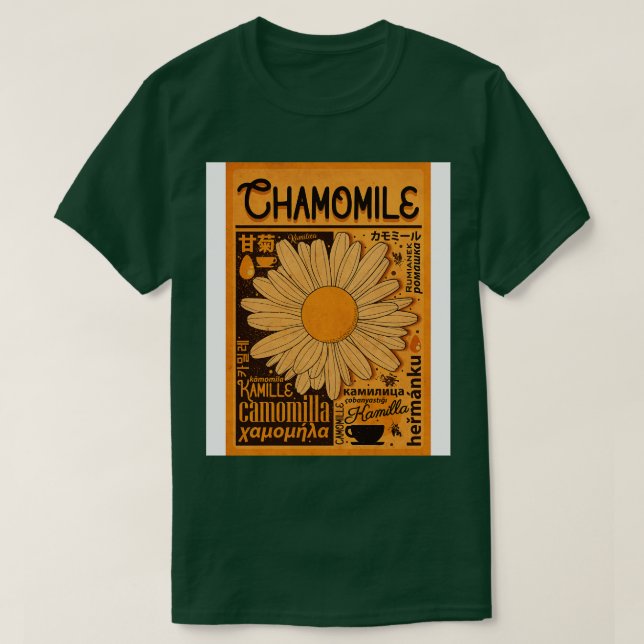 T-shirt Chamomille internationale vintage (Design devant)